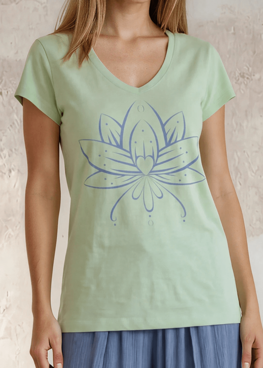 Meghan Tee with Lotus Flower Graphic
