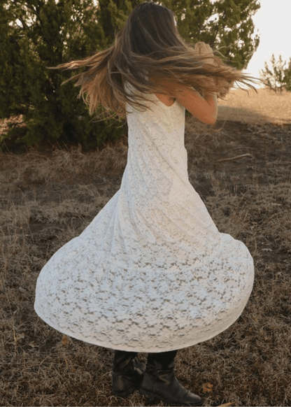 Evelyn Boho Lace Maxi Dress