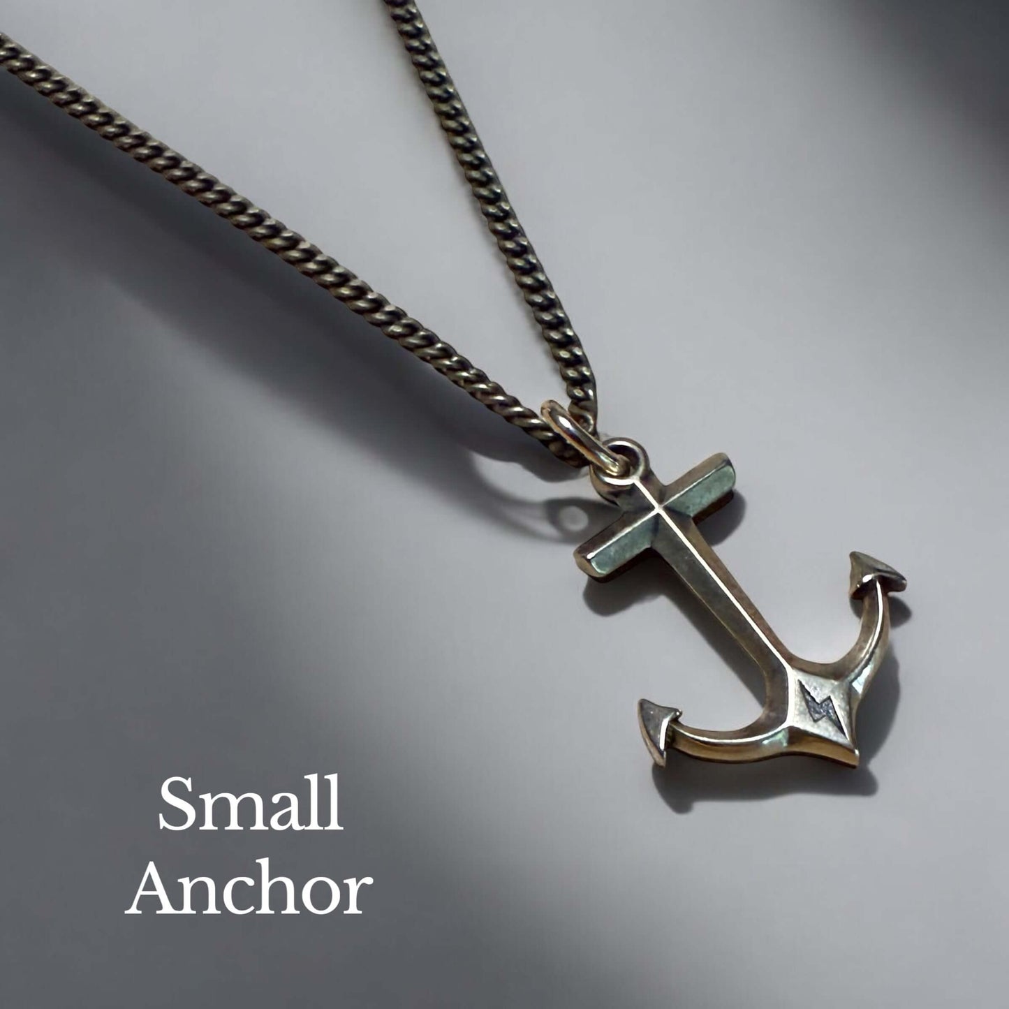 STRENGTH Hold Fast Anchor Necklace - Bronze