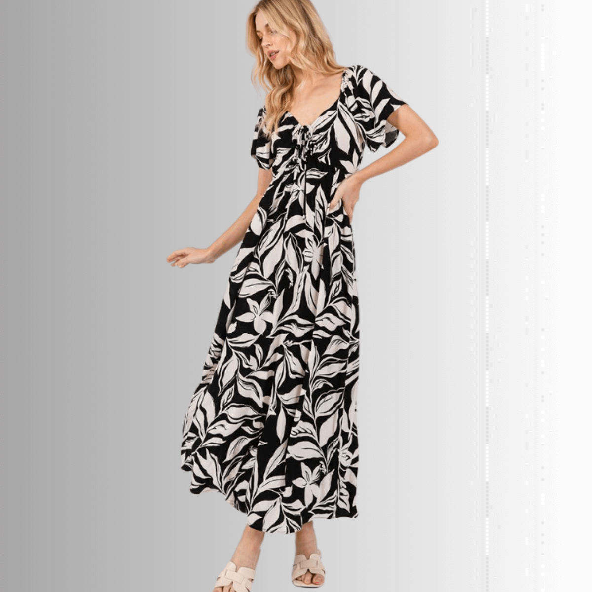 A Bit of Flare Maxi Dress