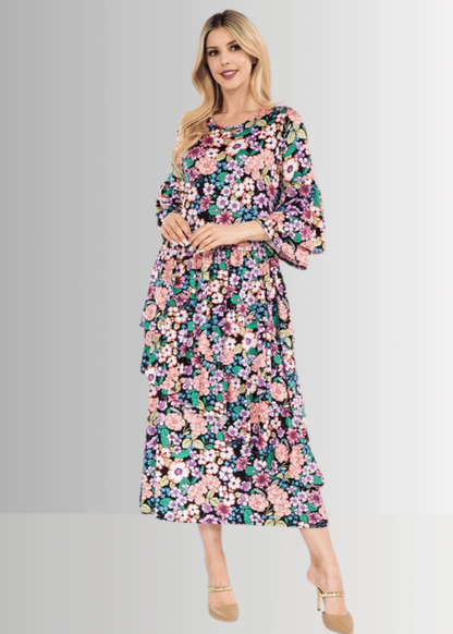 Blooming Sensation Floral Dress CLEARANCE FINAL SALE