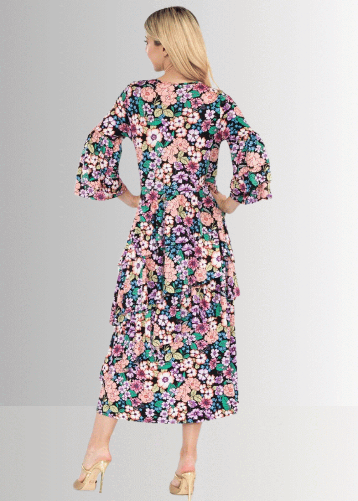 Blooming Sensation Floral Dress CLEARANCE FINAL SALE