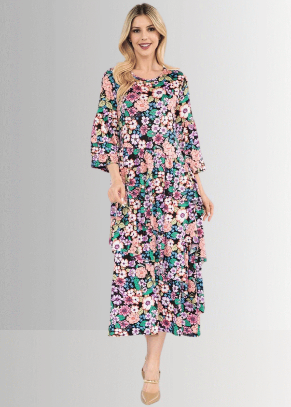 Blooming Sensation Floral Dress CLEARANCE FINAL SALE