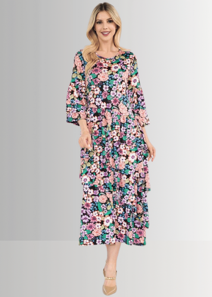 Blooming Sensation Floral Dress CLEARANCE FINAL SALE