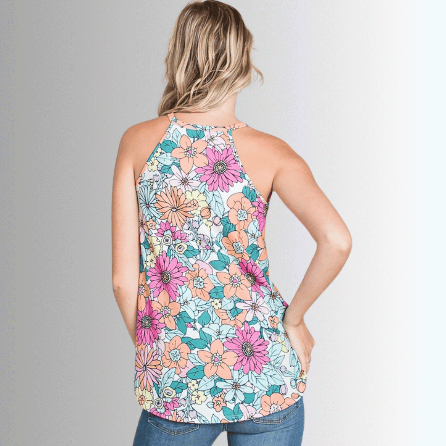 Lilah Floral Tank Top CLEARANCE FINAL SALE