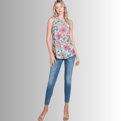 Lilah Floral Tank Top CLEARANCE FINAL SALE