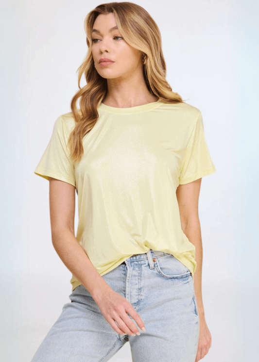 Shiny Foil Tee CLEARANCE FINAL SALE