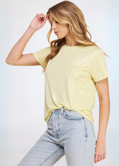 Shiny Foil Tee CLEARANCE FINAL SALE