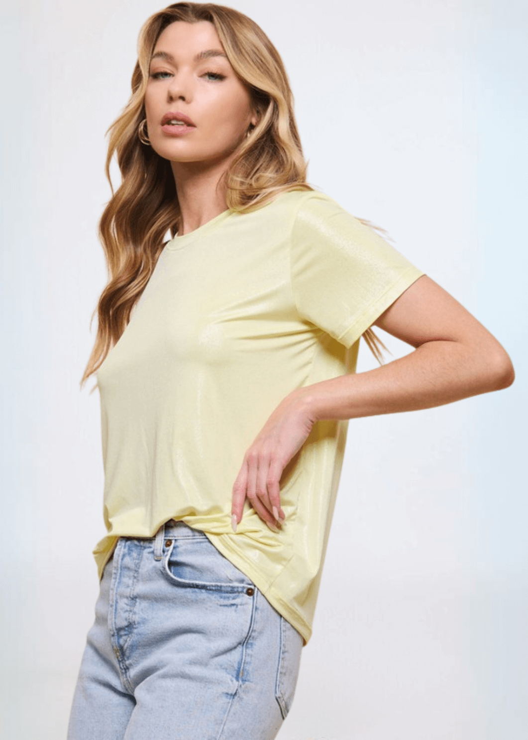 Shiny Foil Tee CLEARANCE FINAL SALE