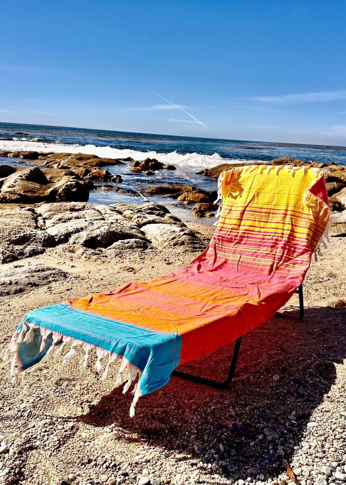 Striped 3 in 1 Turkish Cotton Beach Bag