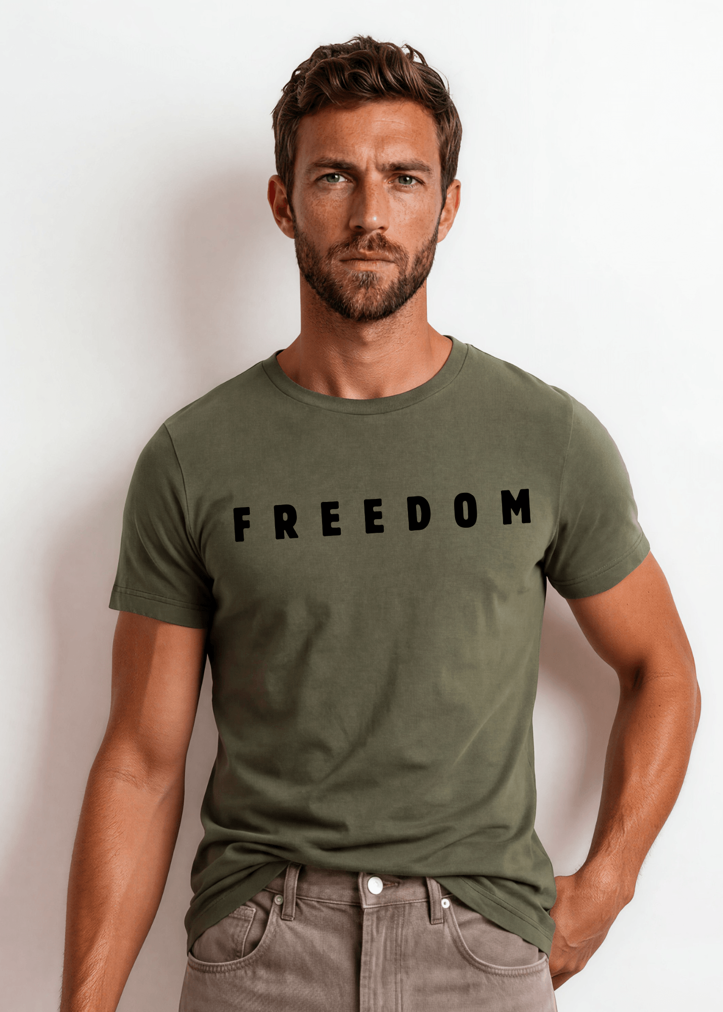 FREEDOM Patriotic Cotton T-Shirt