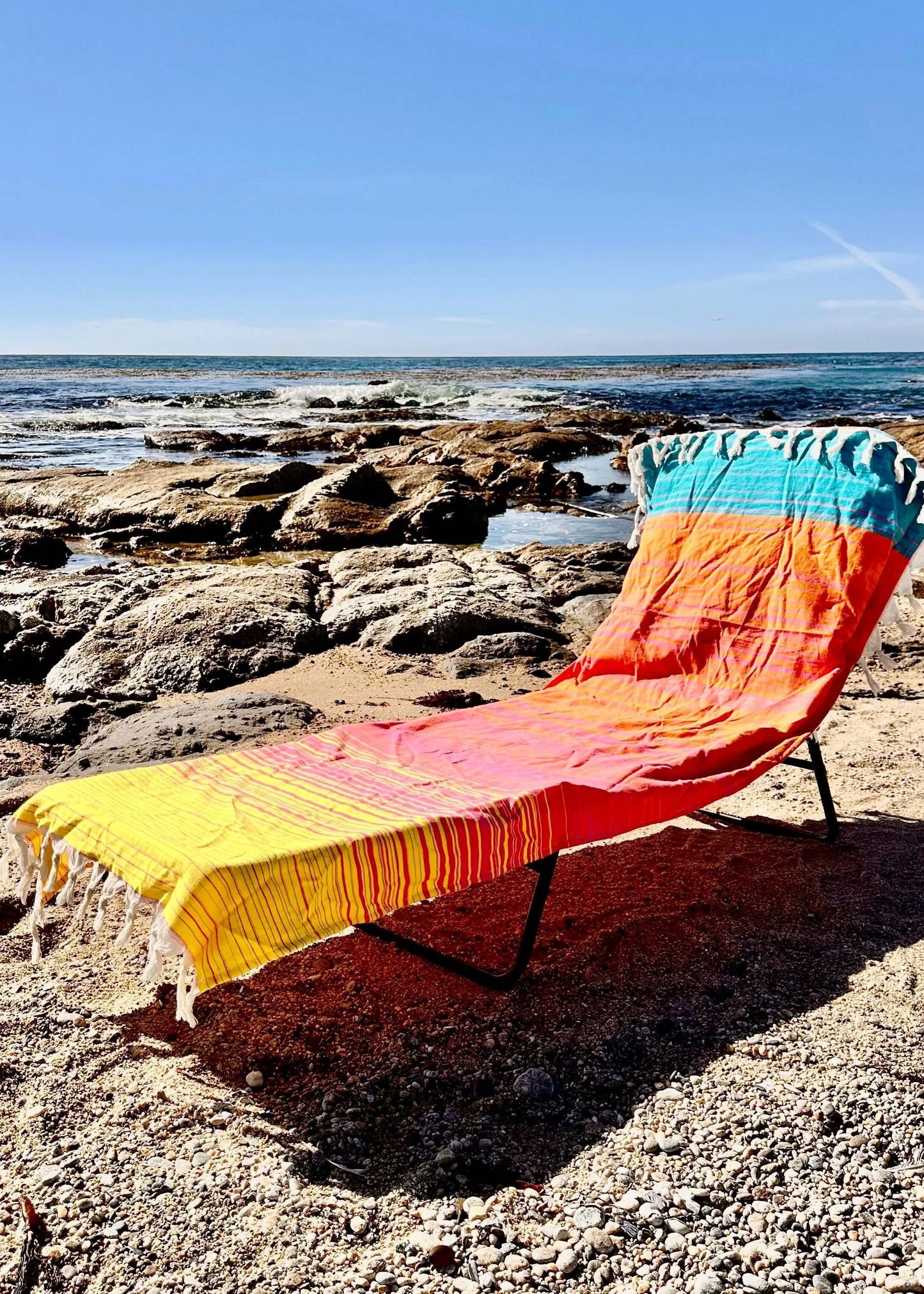 Striped 3 in 1 Turkish Cotton Beach Bag