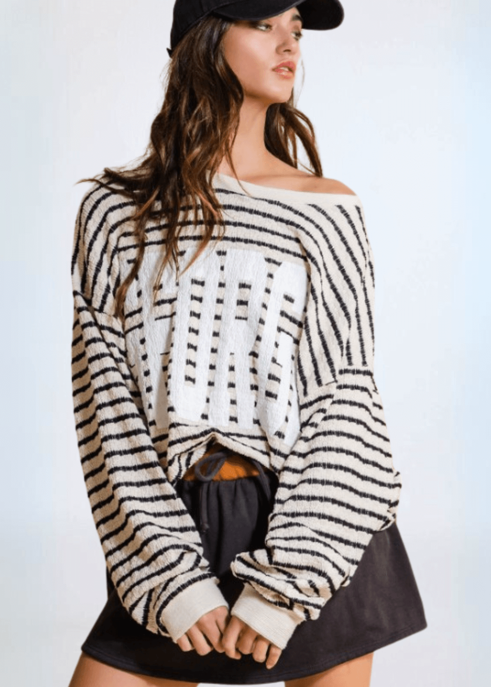 Graphic "GEORGIA" Oversized Sweatshirt Made in USA