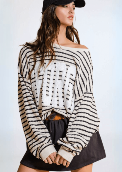 Graphic "GEORGIA" Oversized Sweatshirt Made in USA