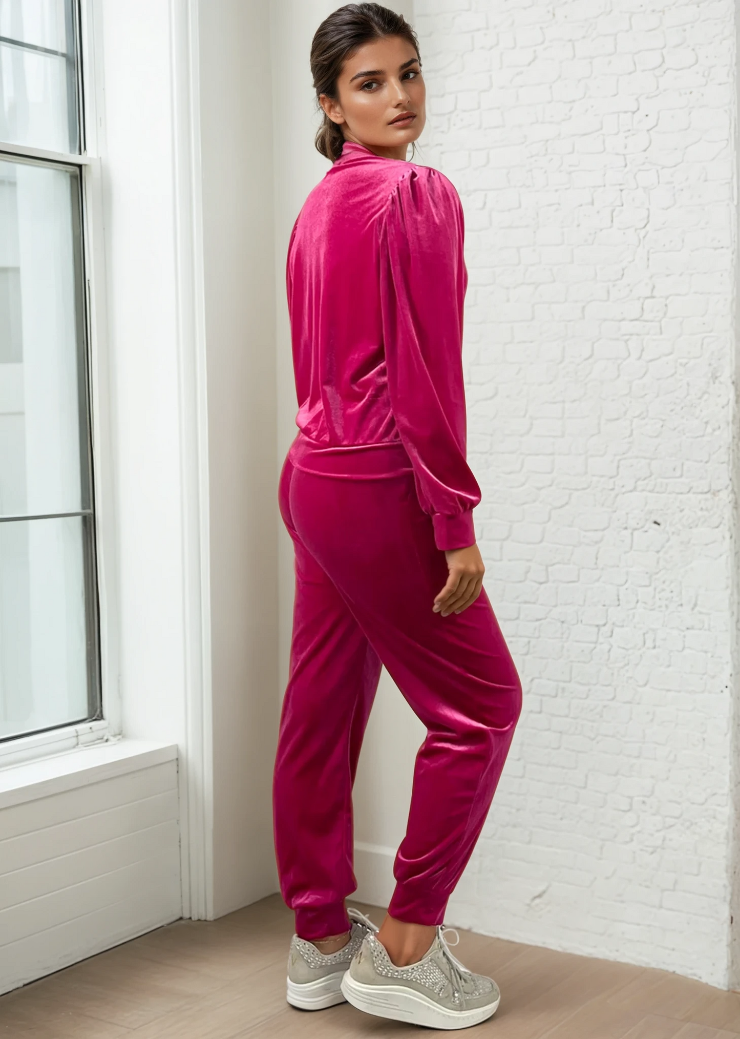 Glam Velour Track Suit