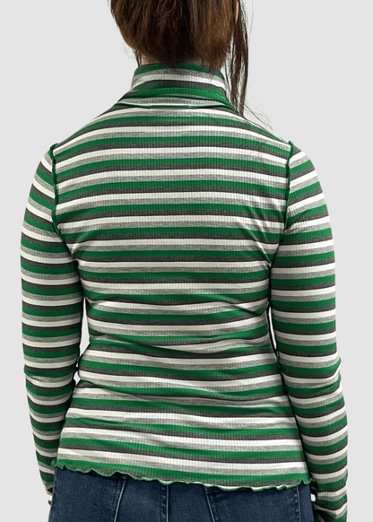 Lettuce Marrow Stitch Stripe Turtleneck CLEARANCE FINAL SALE