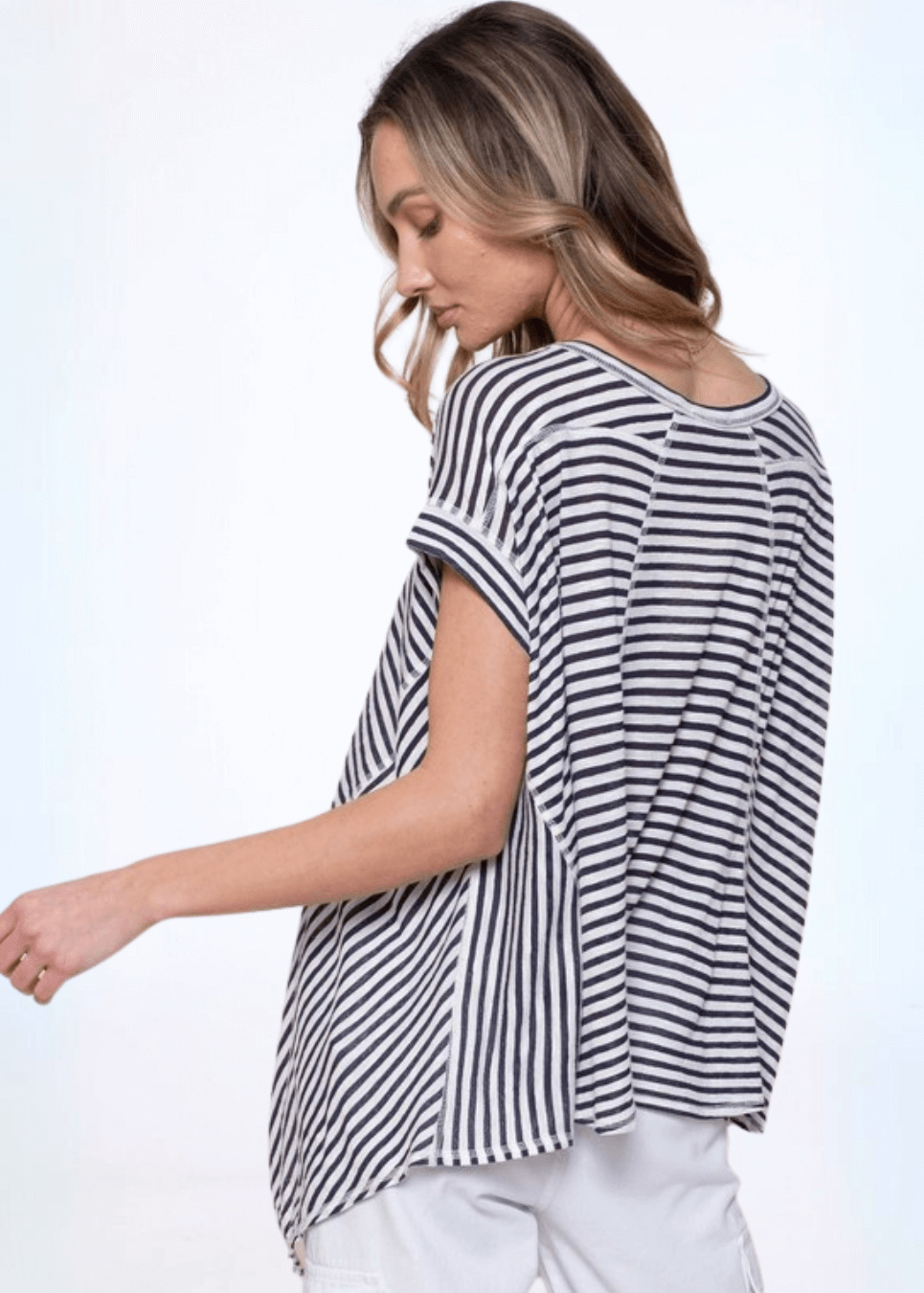 Handkerchief Hem Top Made in USA