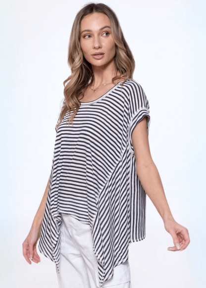 Handkerchief Hem Top Made in USA