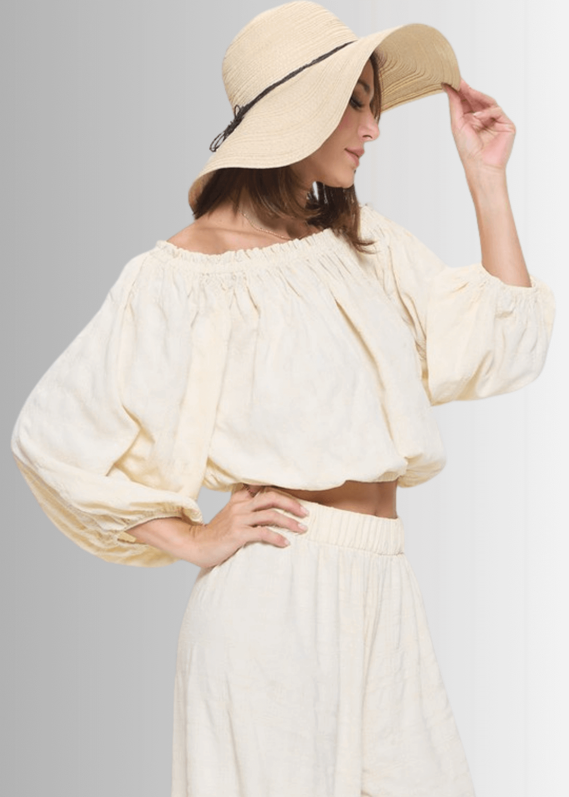 Hamptons Textured Palazzo Pants CLEARANCE FINAL SALE