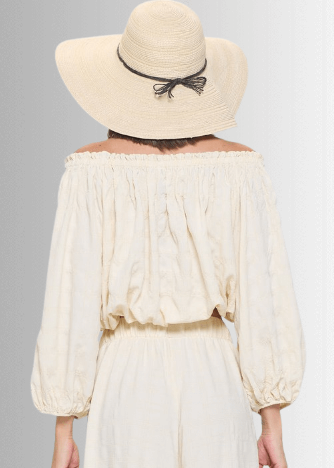 Hamptons Textured Cropped Top CLEARANCE FINAL SALE