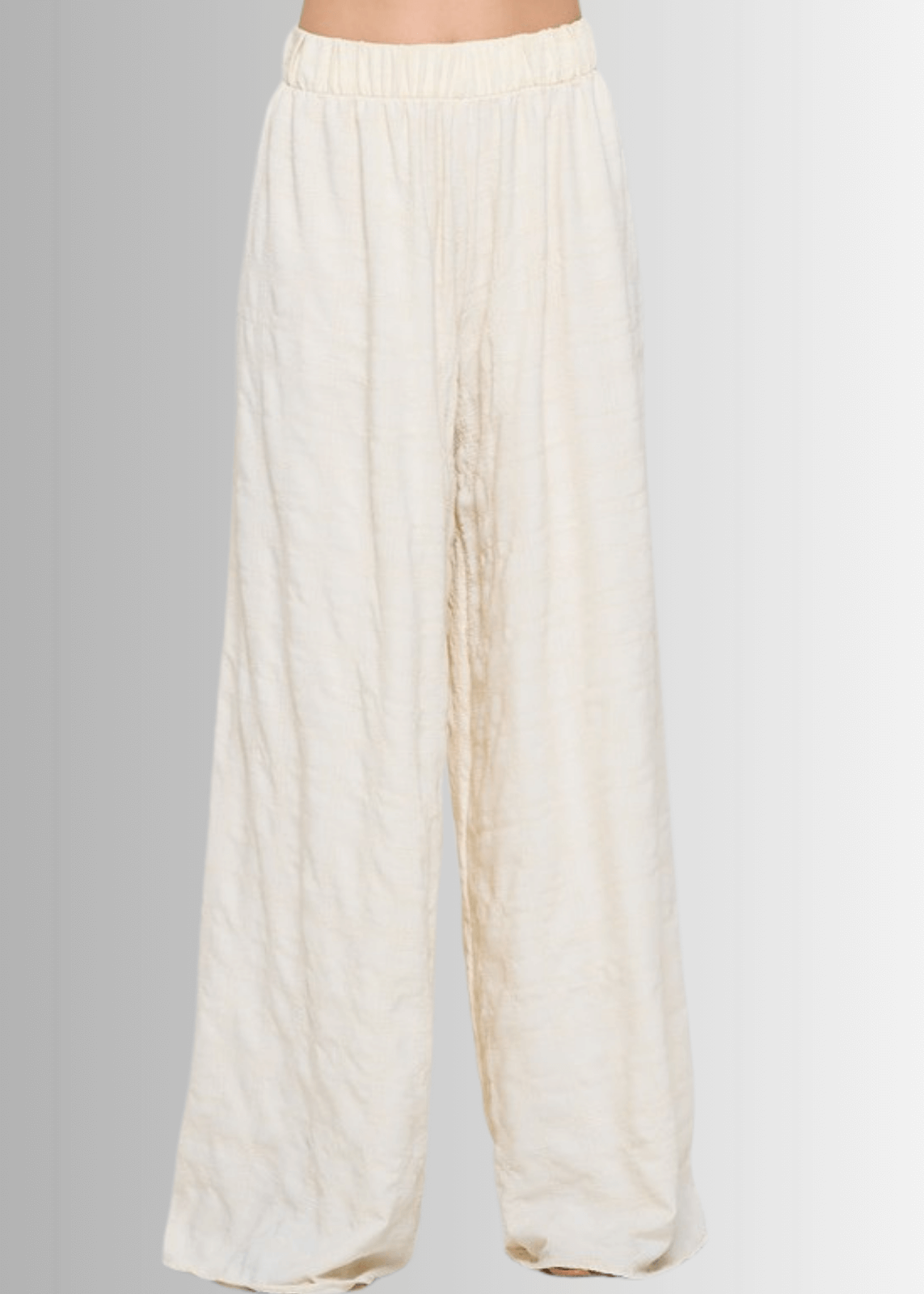 Hamptons Textured Palazzo Pants CLEARANCE FINAL SALE
