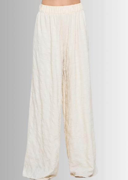 Hamptons Textured Palazzo Pants CLEARANCE FINAL SALE