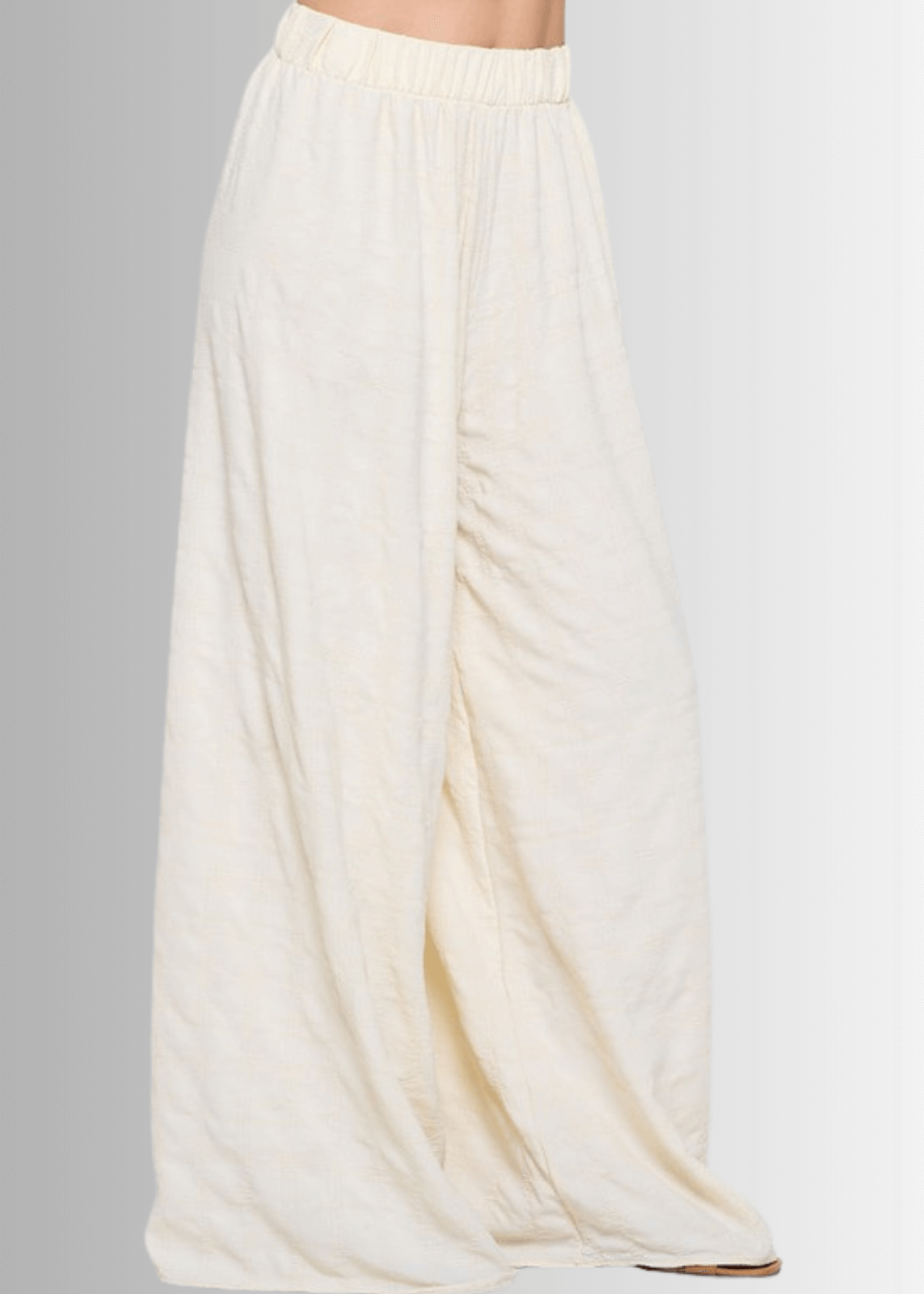 Hamptons Textured Palazzo Pants CLEARANCE FINAL SALE