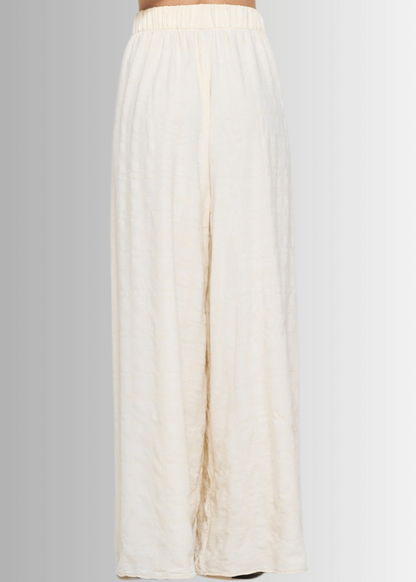 Hamptons Textured Palazzo Pants CLEARANCE FINAL SALE