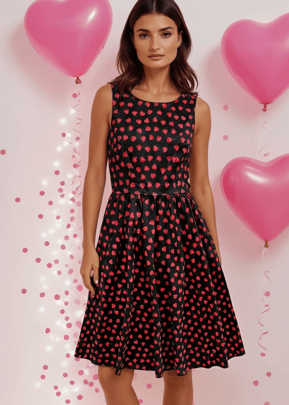 Hearts Midi Dress