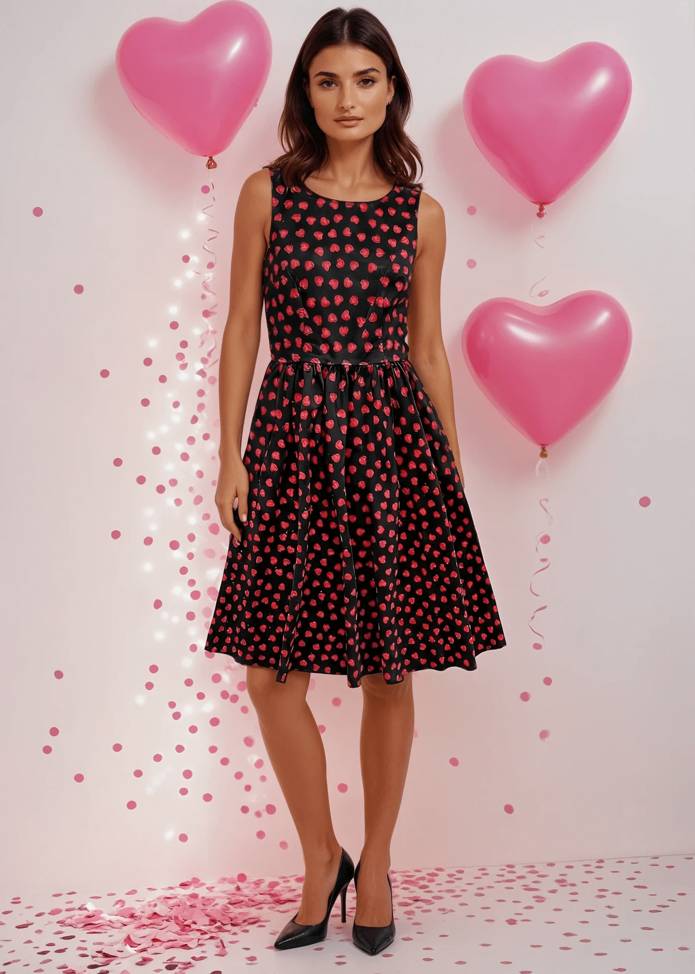 Hearts Midi Dress
