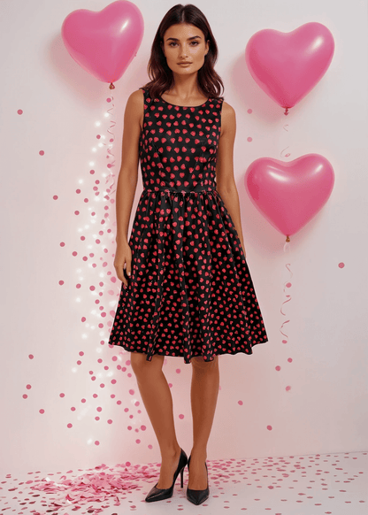 Hearts Midi Dress