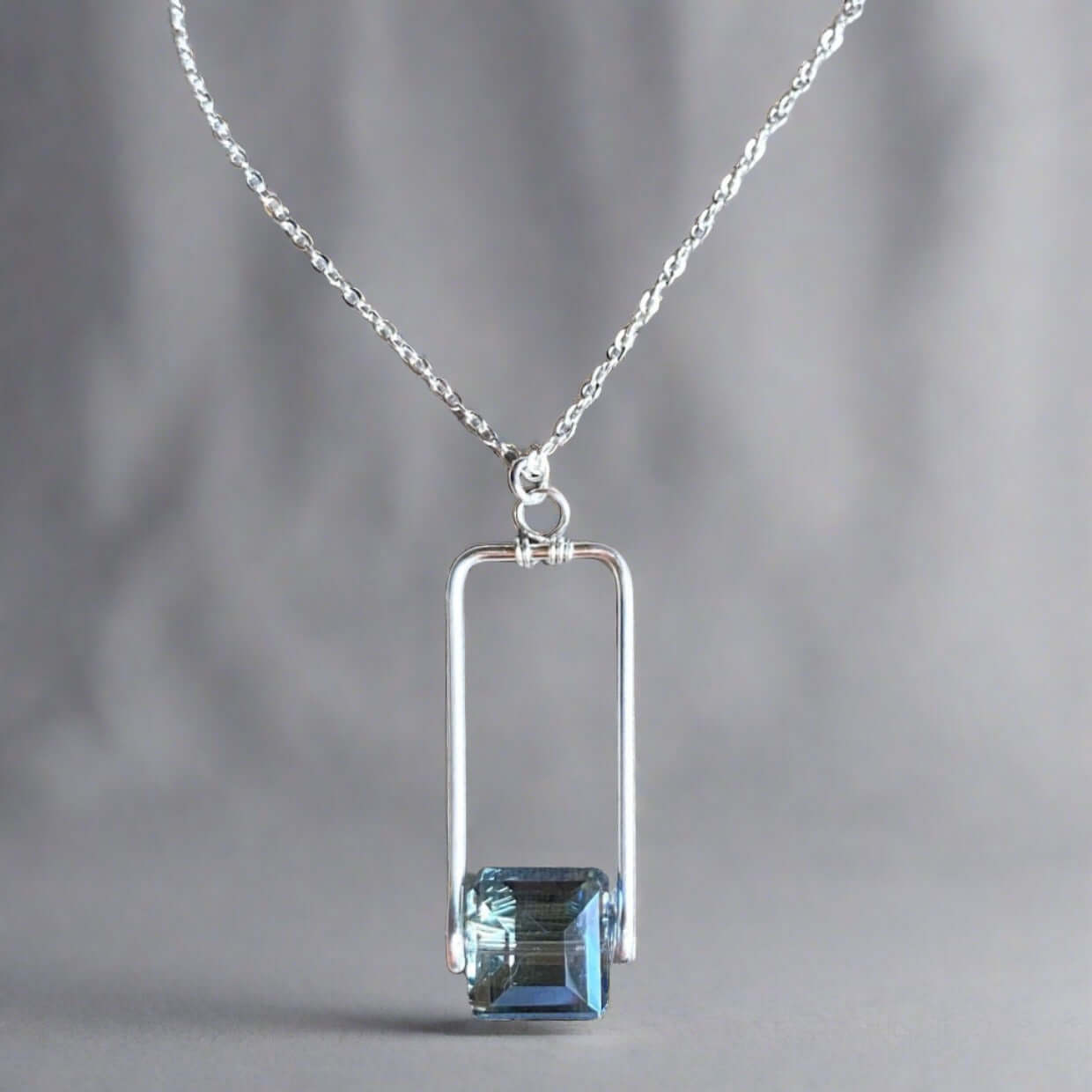 Artisan Crafted Crystal Pendant Necklace Handmade in USA