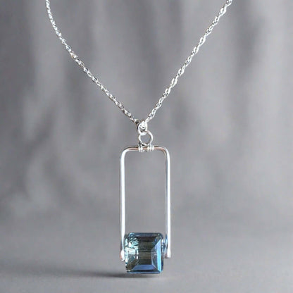 Artisan Crafted Crystal Pendant Necklace Handmade in USA