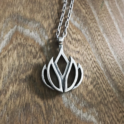 LIFE Lotus Flower of Grace Necklace - Sterling Silver