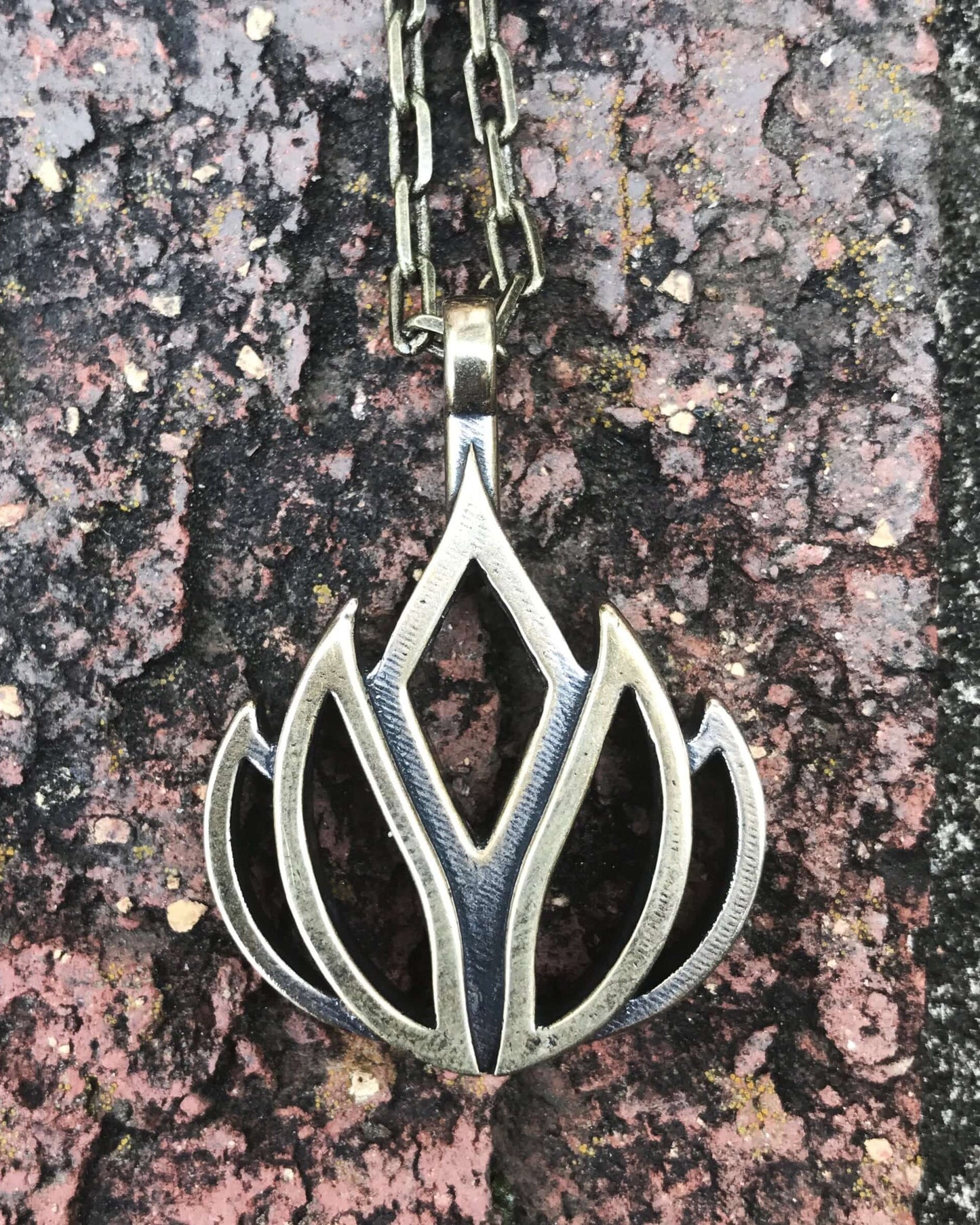LIFE Lotus Flower of Grace Necklace - Bronze