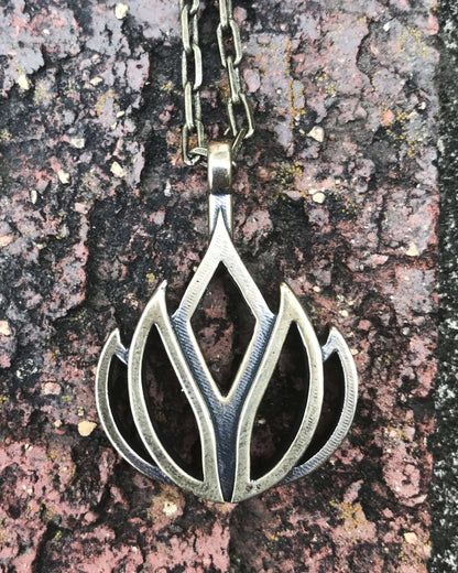 LIFE Lotus Flower of Grace Necklace - Bronze