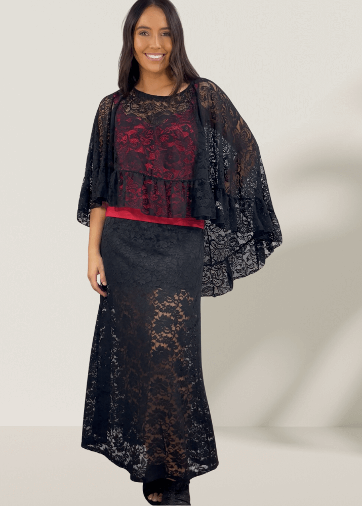 Yellowstone Leopard Lace Maxi Skirt