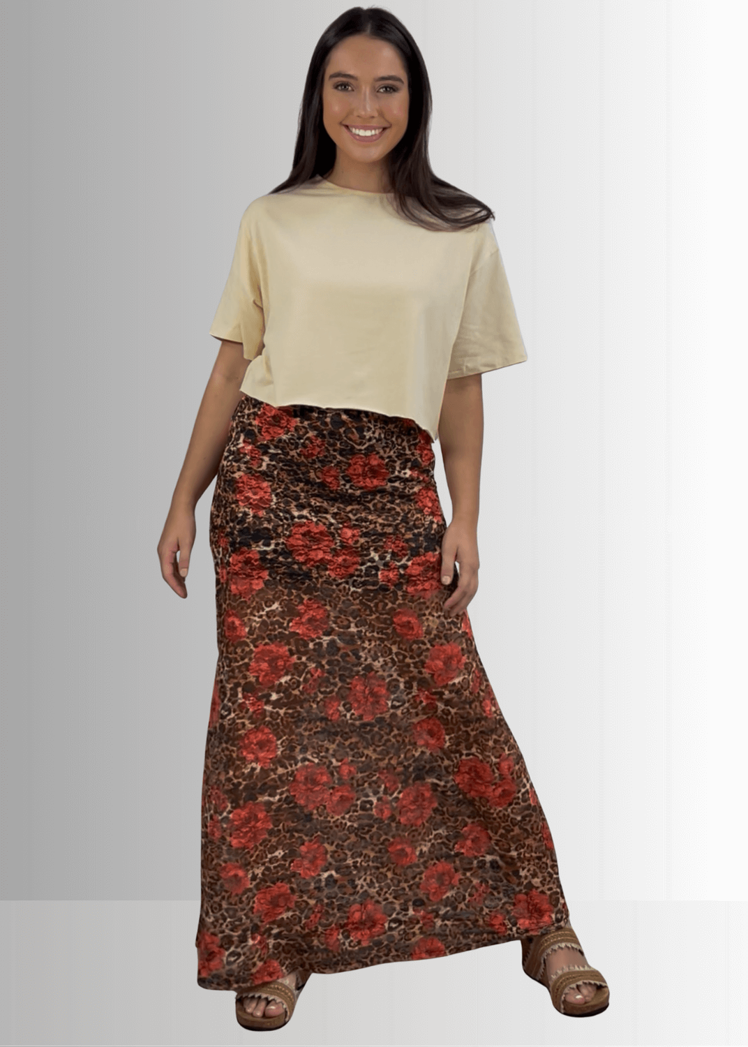 Yellowstone Leopard Lace Maxi Skirt