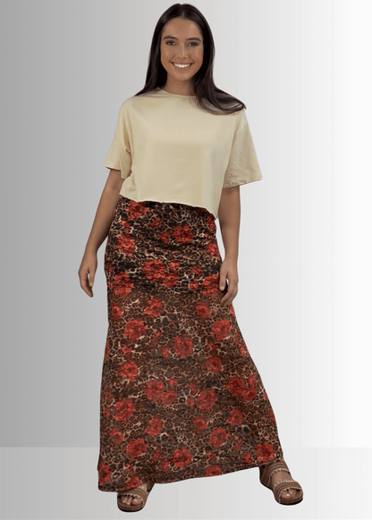 Yellowstone Leopard Lace Maxi Skirt