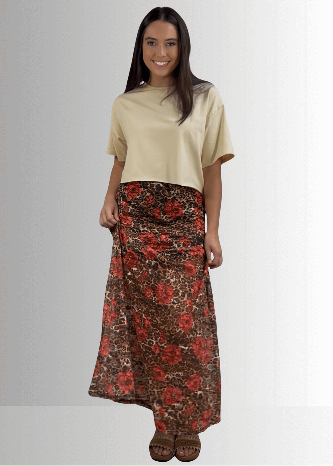 Yellowstone Leopard Lace Maxi Skirt