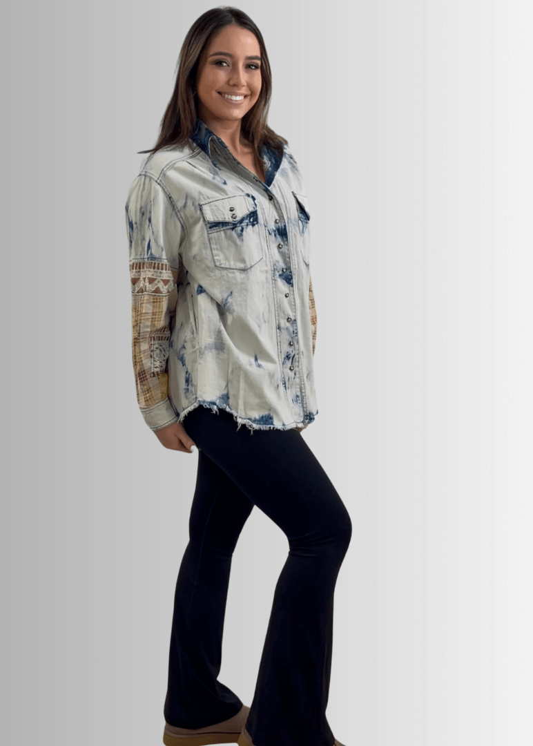 In the Clouds Denim Shirt Jacket Made in USA