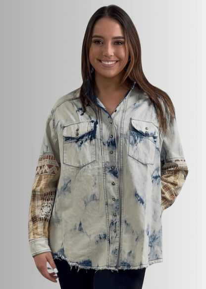 In the Clouds Denim Shirt Jacket Made in USA