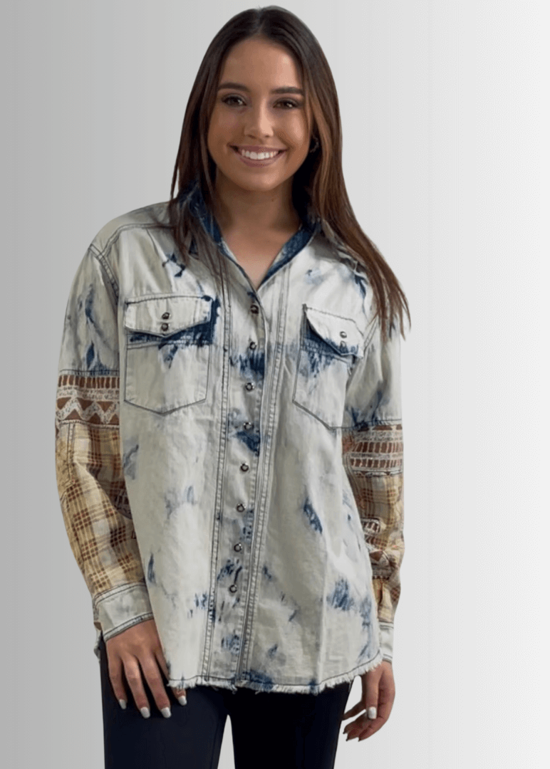 In the Clouds Denim Shirt Jacket Made in USA