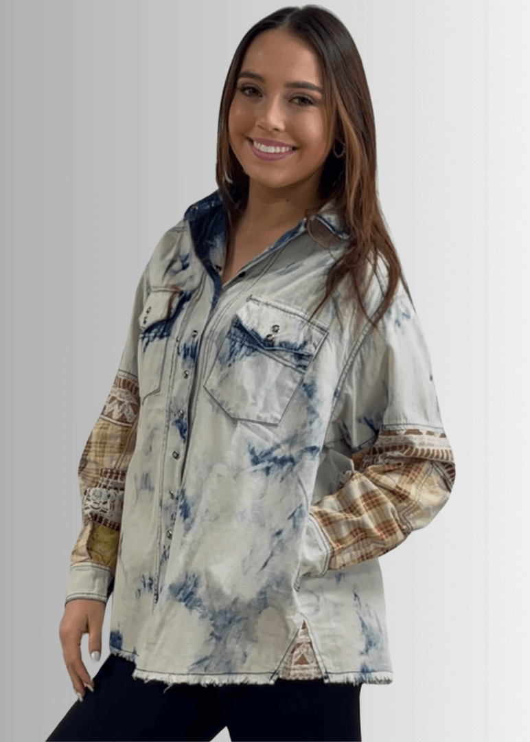 In the Clouds Denim Shirt Jacket Made in USA