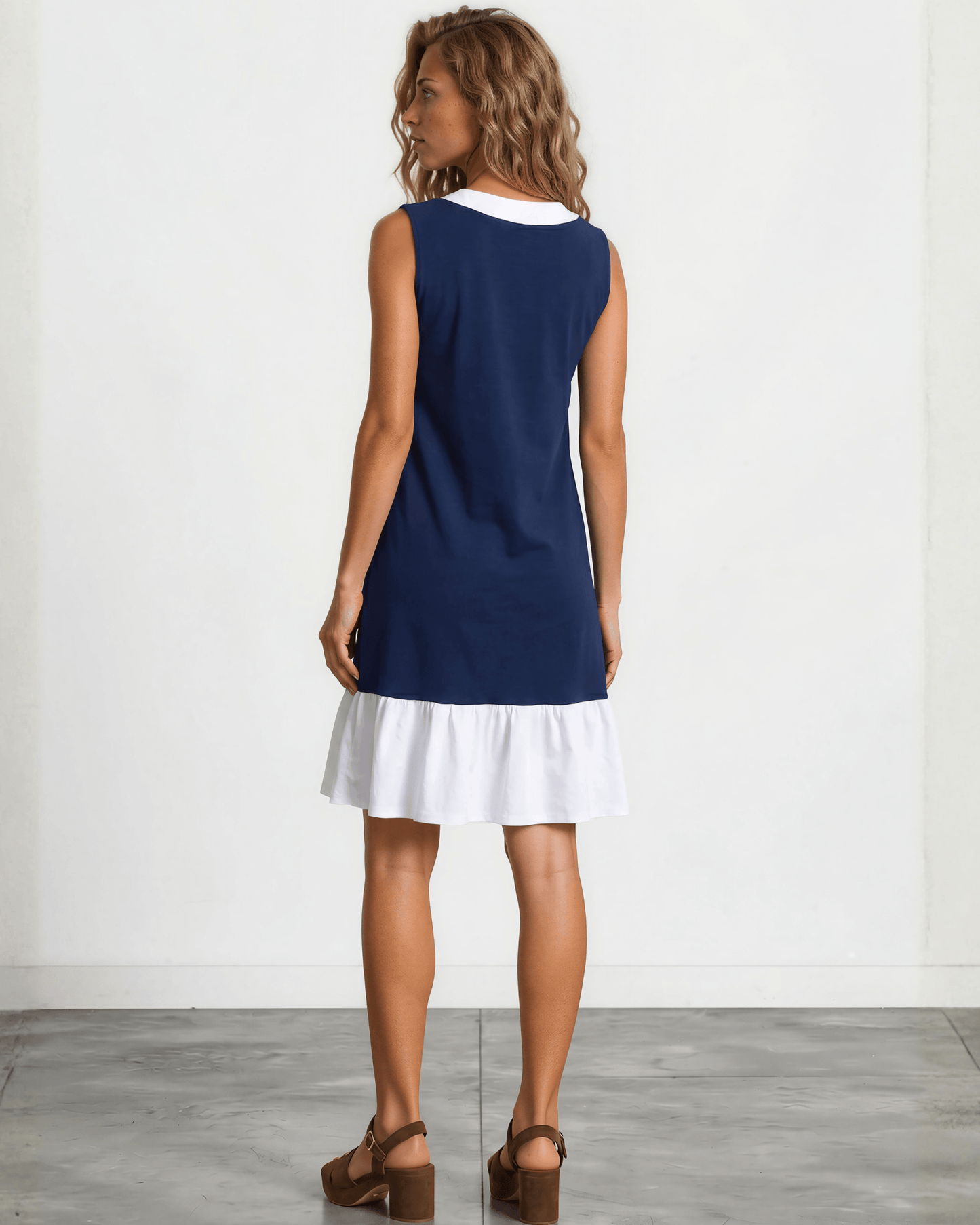 Newport Coast Organic Cotton Dress - Navy