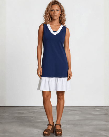 Newport Coast Organic Cotton Dress - Navy