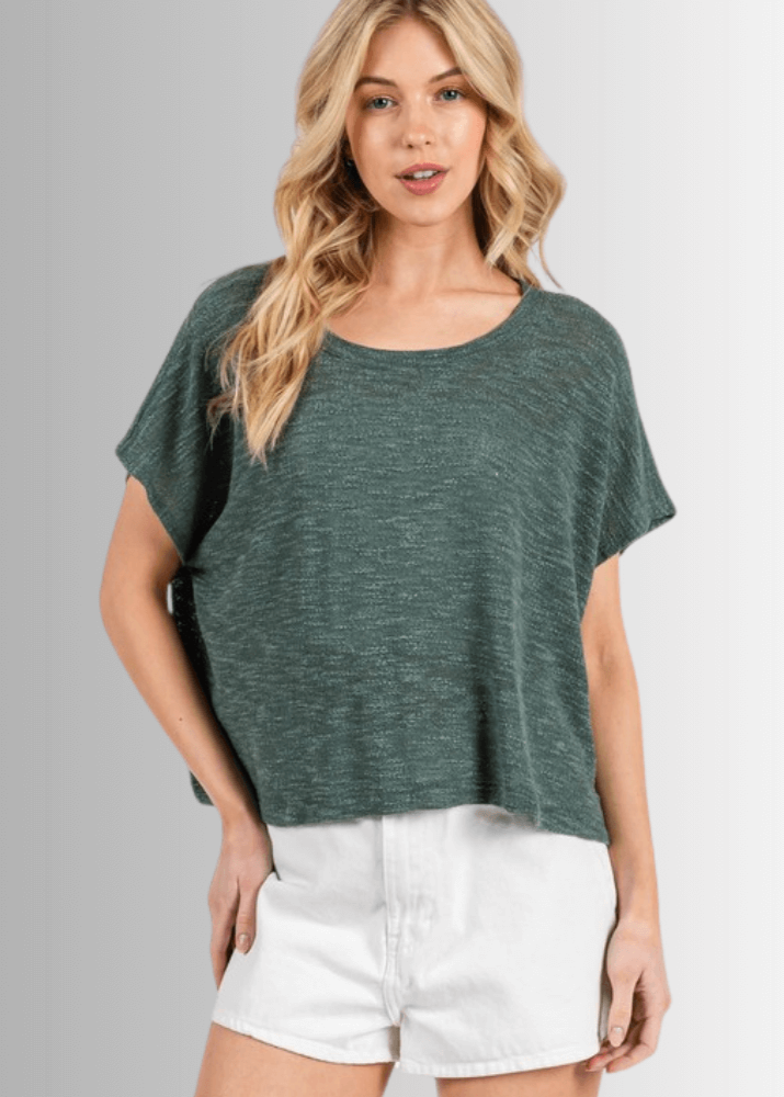Kathryn Round Neck Boxy Top