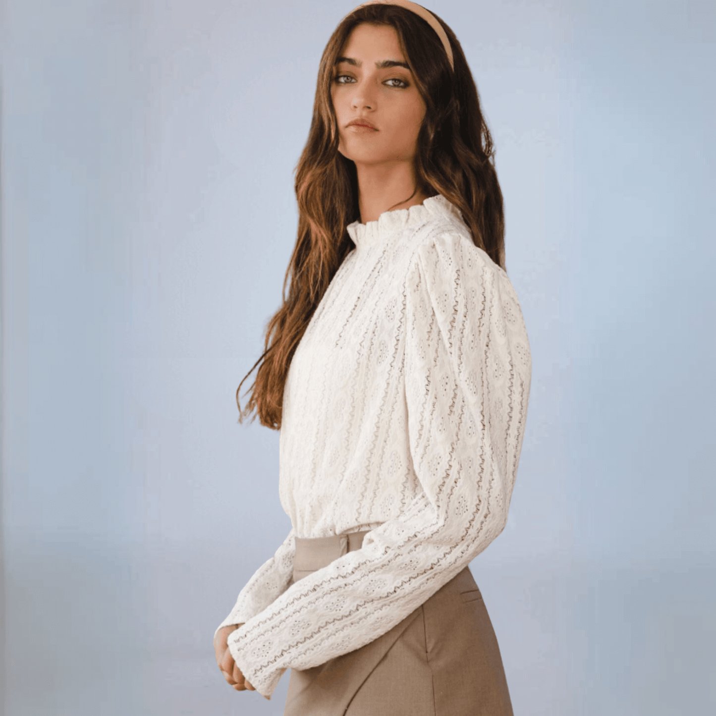 Bucket List Stretch Lace Top Made in USA