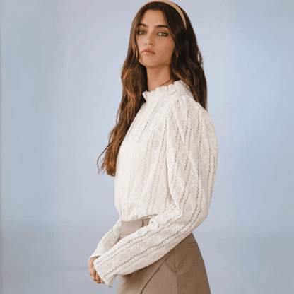 Bucket List Stretch Lace Top Made in USA