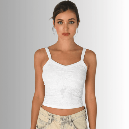 Nikibiki Lace V-Neck Top Made in USA